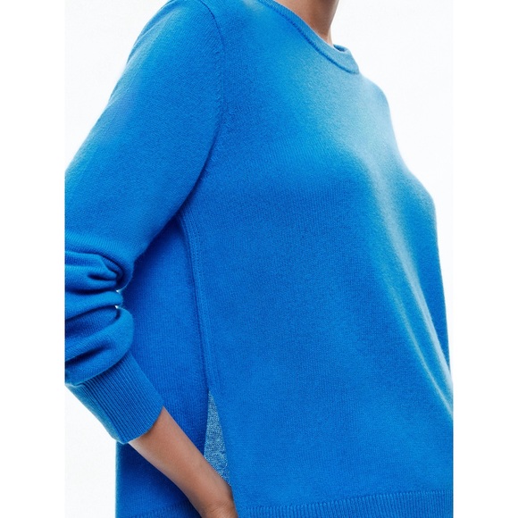 Alice + Olivia Angie Wool & Cashmere Blend Blue Pullover Sweater - Picture 6 of 14